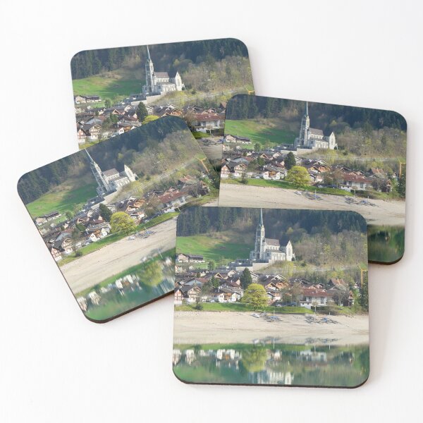 Item preview, reflection of the church in the lake designed and sold by ChicVoyagePics.