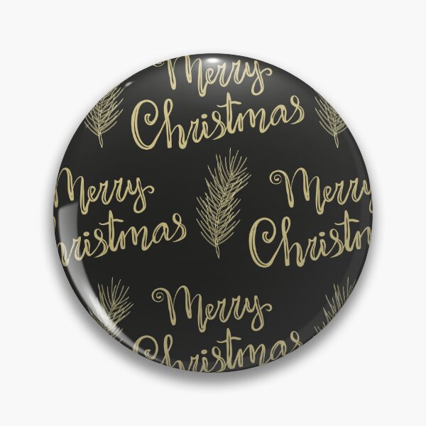 Item preview, Golden Christmas Greetings on Black, funny, gifts, stickers,  designed and sold by Ewelina  Niemiec.