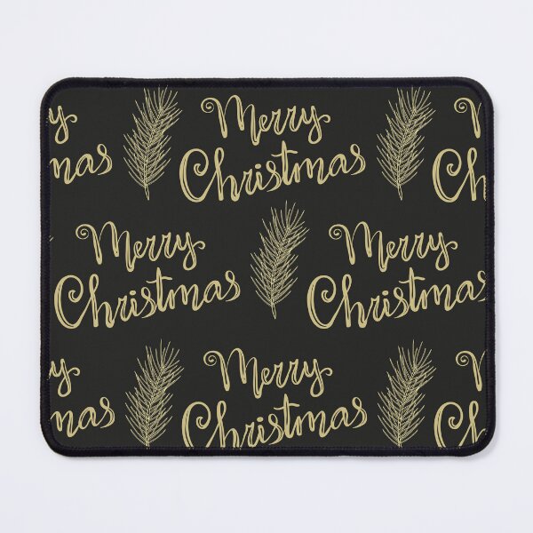 Item preview, Golden Christmas Greetings on Black, funny, gifts, stickers,  designed and sold by Ewelina  Niemiec.
