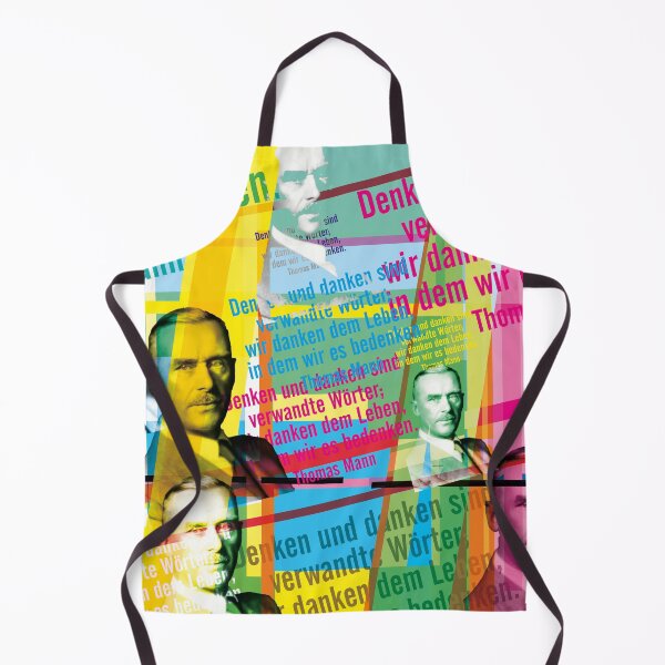 Item preview, Thinking and thanking are related words, Thomas Mann quote designed and sold by Mauswohn.