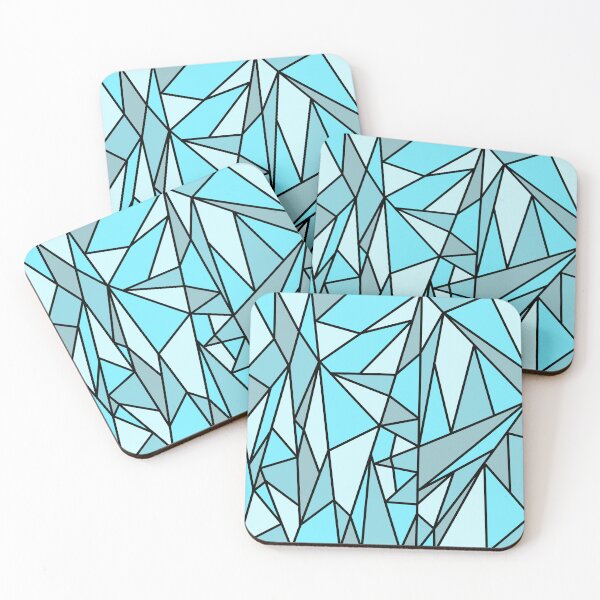 Item preview, Blue Crystal Wall Pattern designed and sold by DankSpaceStudio.