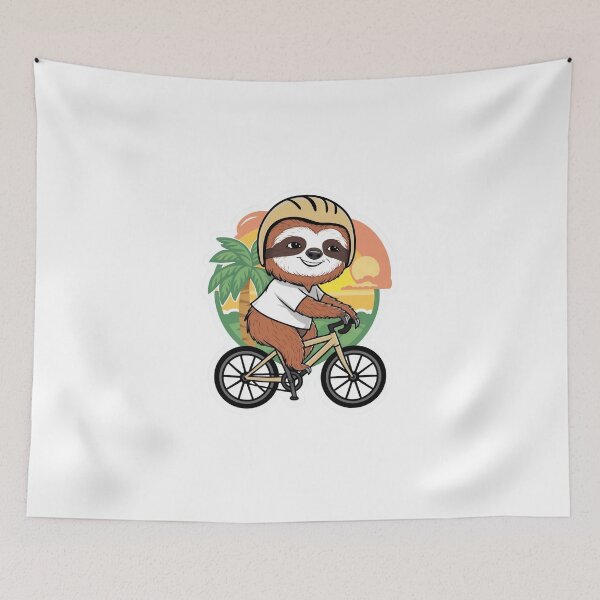 Item preview, Funny Cute Cycling Sloth for Bike Lovers Father designed and sold by Laugh-Lines.