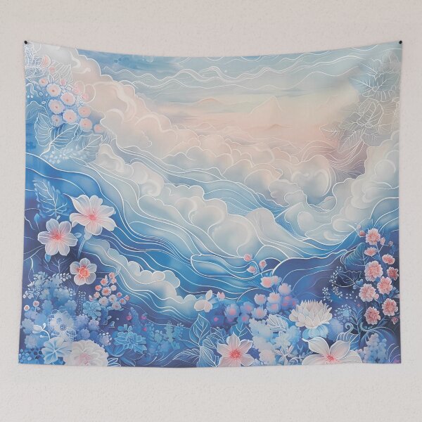 Item preview, Floral pattern. Blue colors. designed and sold by MagelliShop.