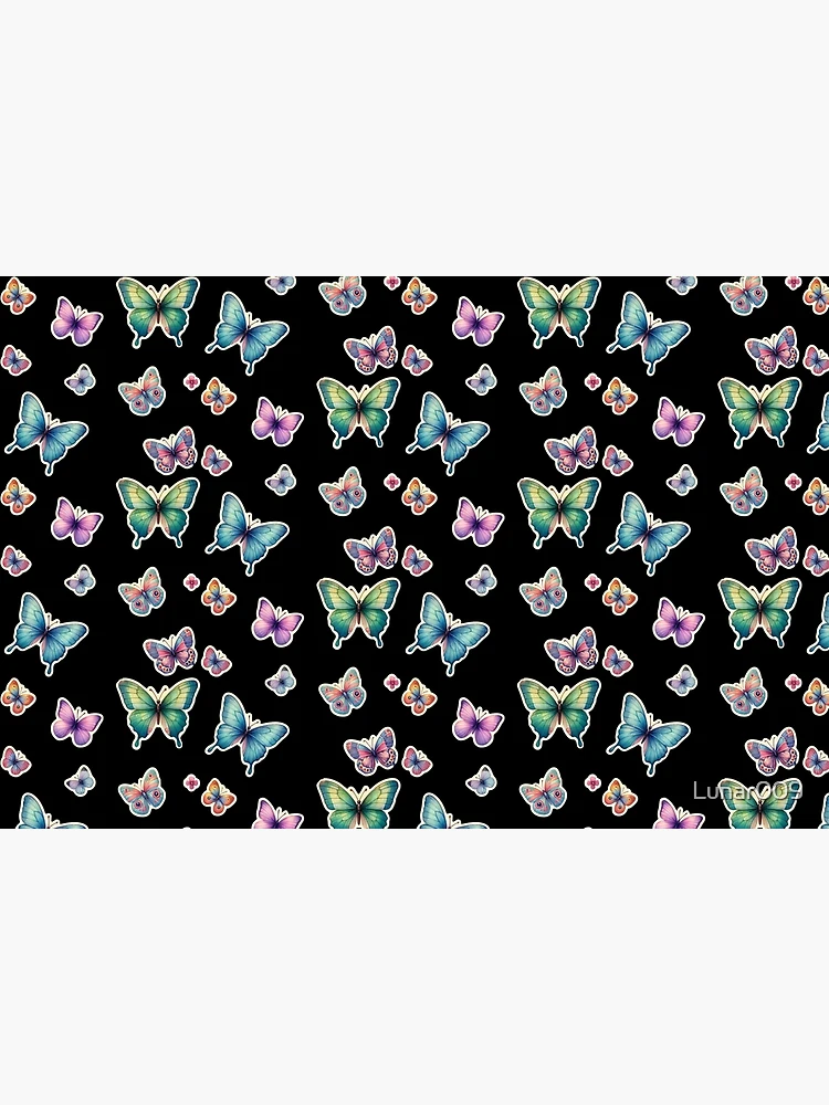 Thumbnail 6 of 6, Bath Mat, Butterfly Sticker Collection  designed and sold by Lunar009.