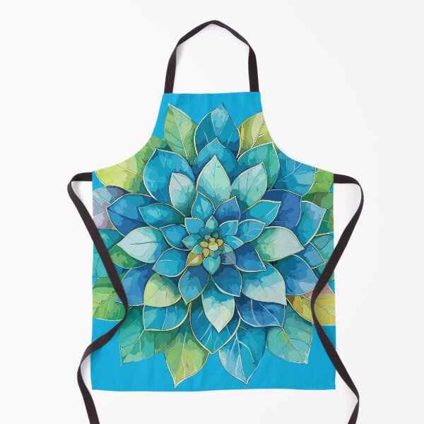 Item preview, Mandala in Soft Greens & Blues designed and sold by UglyMandalas.