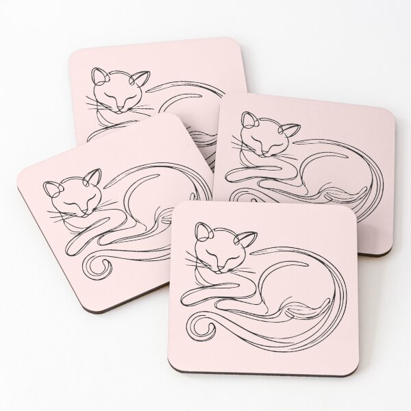 Item preview, cat one line art designed and sold by Onelineartt.