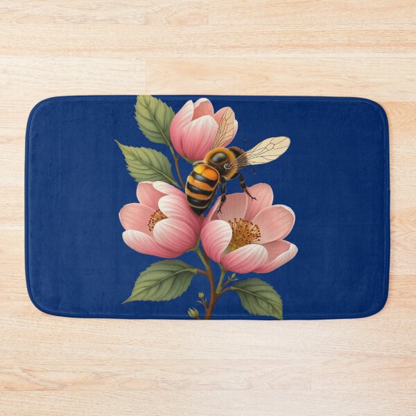 Item preview, Arkansan State Honey Bee And Apple Blossom Vector Design designed and sold by taiche.