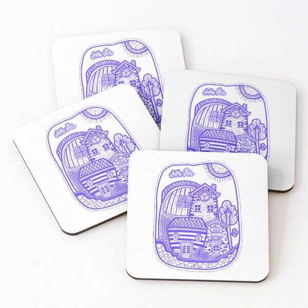 Item preview, Cute Houses Doodle Art designed and sold by SoothiArt.
