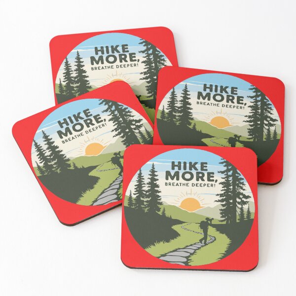 Item preview, Hike More, Breathe Deeper - Hiking for Mental Health designed and sold by MSMPrintDesign.