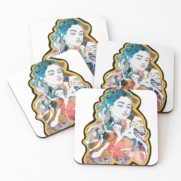 Item preview, Abstract Forlorn and Reflective Woman Portrait  designed and sold by ginaisarty.