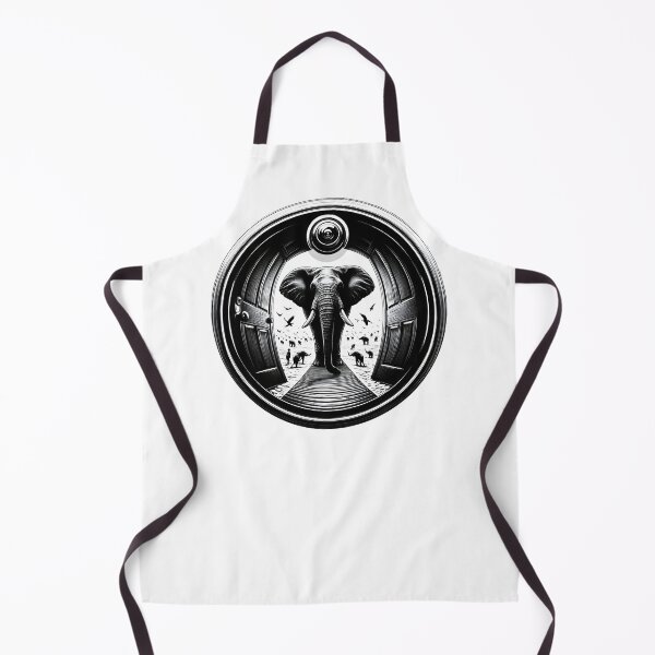 Item preview, Elephant Through the Peephole Doorway | Fisheye designed and sold by NoNoNomad.