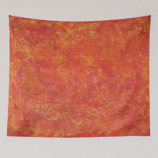 Item preview, Red Orange Foot Painted Backdrop designed and sold by Blaize Auxide.