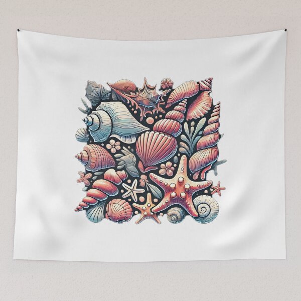 Item preview, sea shells sticker  designed and sold by NCNGDESIGN.