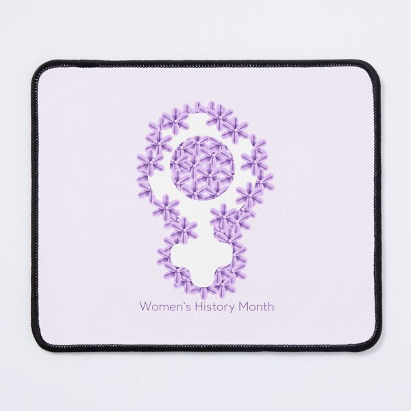 Item preview, Women's day poster with woman sign and purple flowers. designed and sold by IrinaCuteLab.