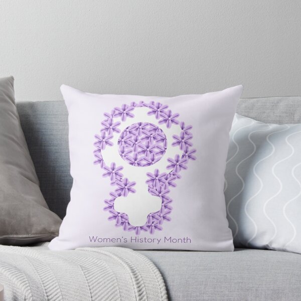Item preview, Women's day poster with woman sign and purple flowers. designed and sold by IrinaCuteLab.