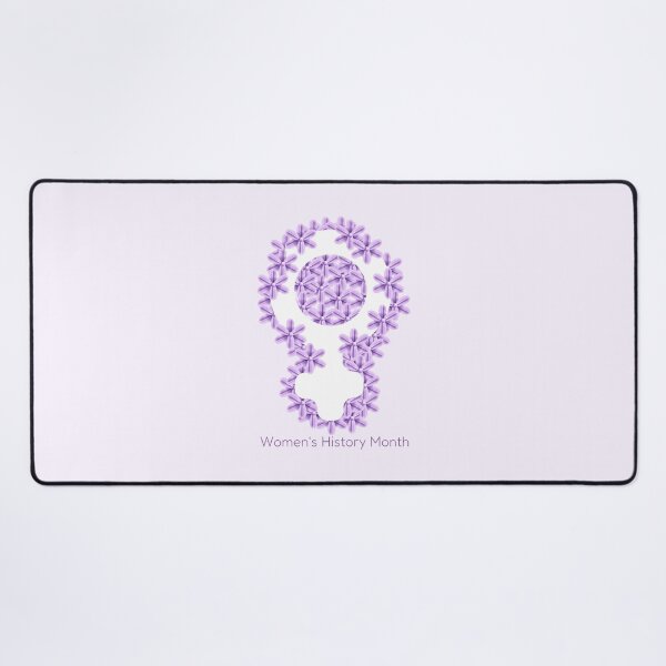 Item preview, Women's day poster with woman sign and purple flowers. designed and sold by IrinaCuteLab.