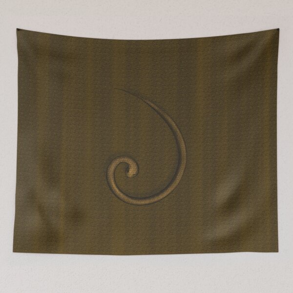 Item preview, Nut-colored snake in the form of a golden spiral designed and sold by Cherevan.