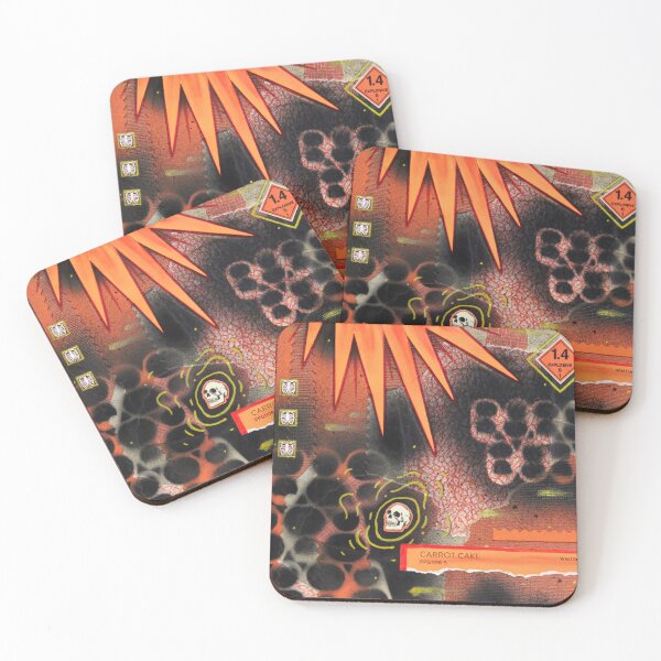 Item preview, Punk Experimental Orange and Black Mixed Media designed and sold by Blaize Auxide.