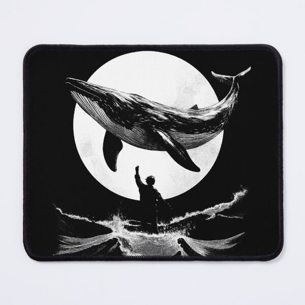 Item preview, Moonlit Majesty: Whale and Waves. Cetacean design. designed and sold by Shoot-The-Moon.