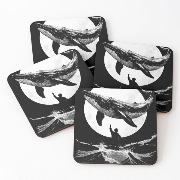 Item preview, Moonlit Majesty: Whale and Waves. Cetacean design. designed and sold by Shoot-The-Moon.