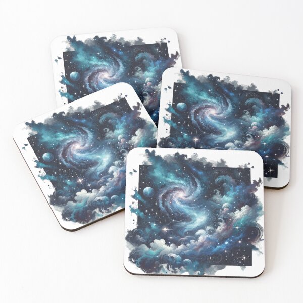Item preview, Cosmic Blue Galaxy Art designed and sold by MJShop18.