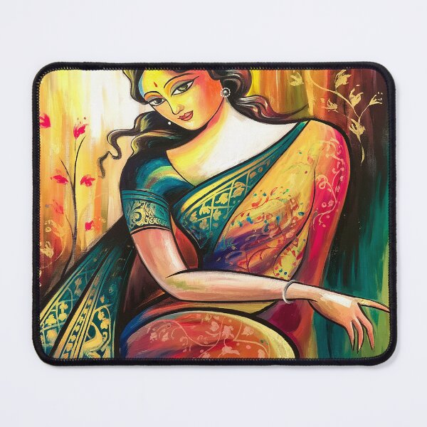 Item preview, Grace of Bengali Beauty | painting of Bengali lady designed and sold by KARTICK DUTTA.