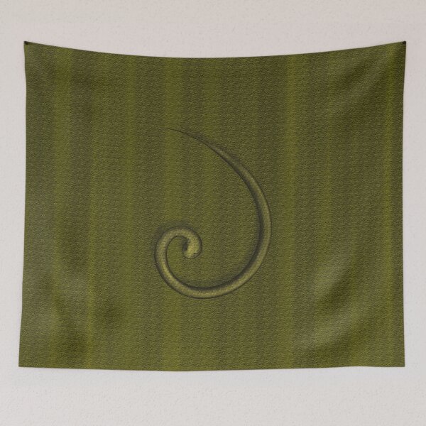 Item preview, Olive-colored snake in the form of a golden spiral designed and sold by Cherevan.