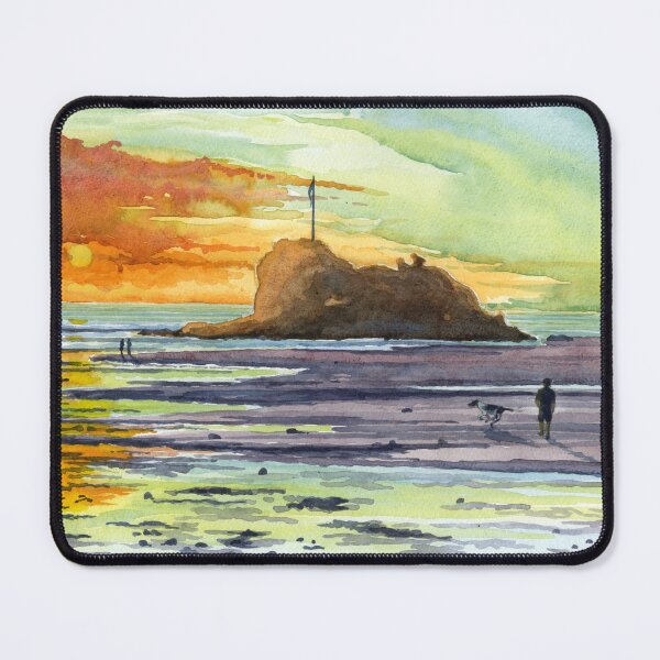 Item preview, Sunset at chapel rock Perranporth designed and sold by GooseQuill.