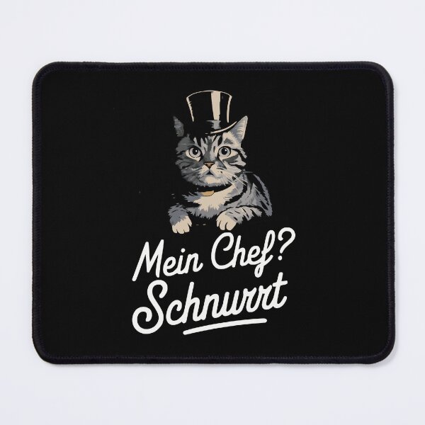 Item preview, Humorous cat design with top hat Funny saying cat boss designed and sold by Mkx8.