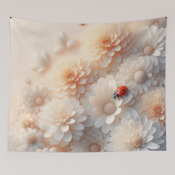 Item preview, Red Ladybug On Daisy Flowers designed and sold by IZiets.