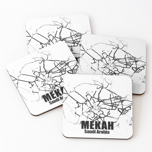 Item preview, mekah minimalistic map designed and sold by redbublemahmoud.