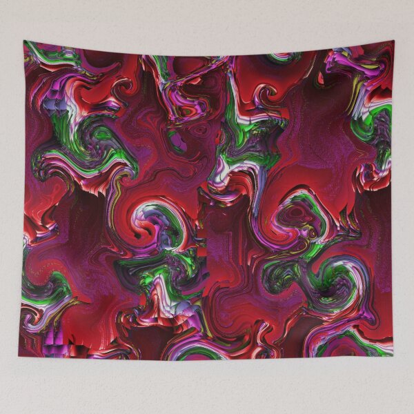 Item preview, Abstract Multicolored December Fractal Chaos 21 designed and sold by SXW Designs.