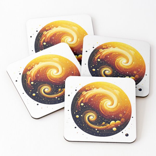 Item preview, Golden Spiral Galaxy Art designed and sold by MJShop18.