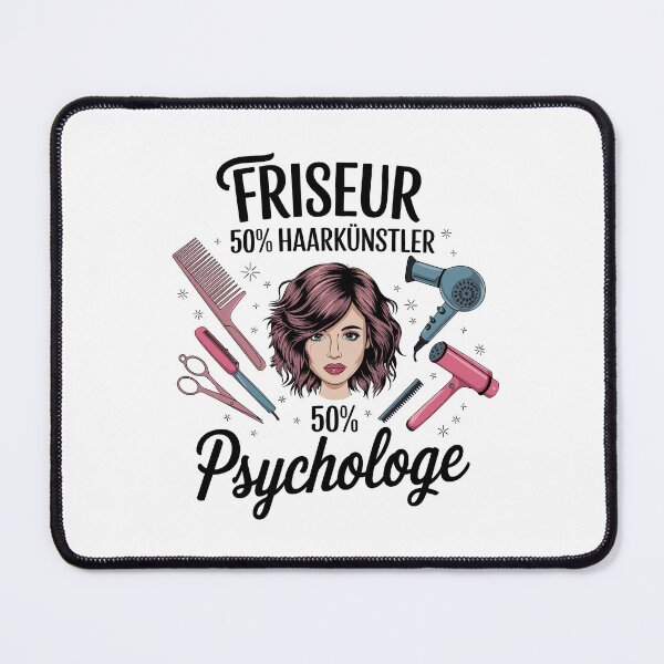 Aperçu de l'œuvre Coiffeur : 50% coiffeur 50% psychologue créée et vendue par Mkx8.