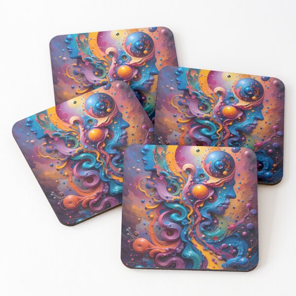 Item preview, Cosmic Abstracts Fantastical Worlds Landscapes Surreal Art Magic designed and sold by ART ATTACK ZONE.