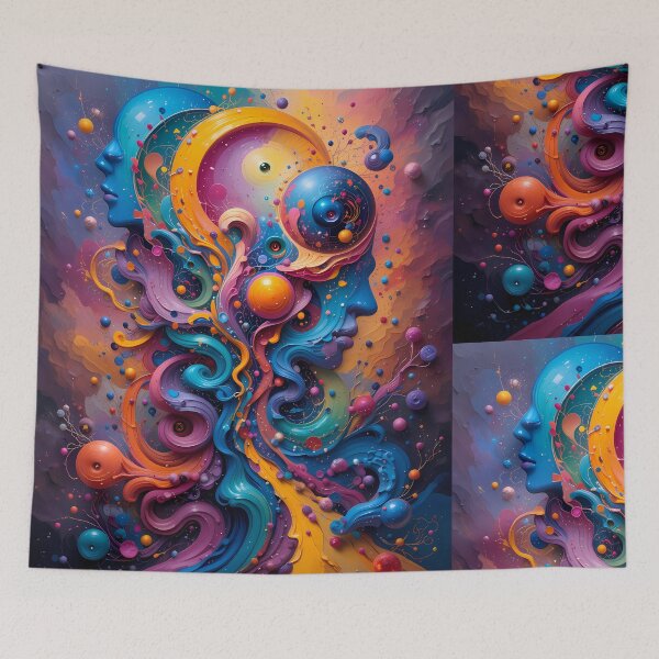 Item preview, Cosmic Abstracts Fantastical Worlds Landscapes Surreal Art Magic designed and sold by ART ATTACK ZONE.