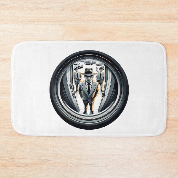 Item preview, Agents in Grey at the Door | Fisheye designed and sold by NoNoNomad.