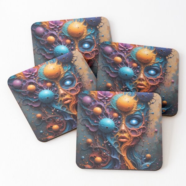 Item preview, Cosmic Abstracts Fantastical Worlds Landscapes Surreal Art  designed and sold by ART ATTACK ZONE.
