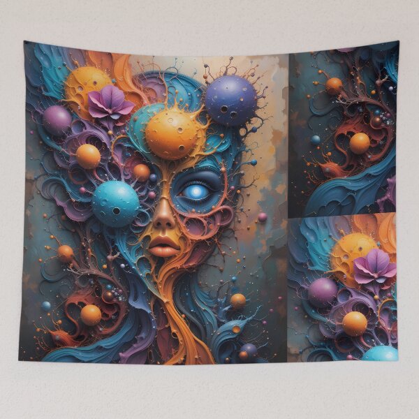 Item preview, Cosmic Abstracts Fantastical Worlds Landscapes Surreal Art  designed and sold by ART ATTACK ZONE.