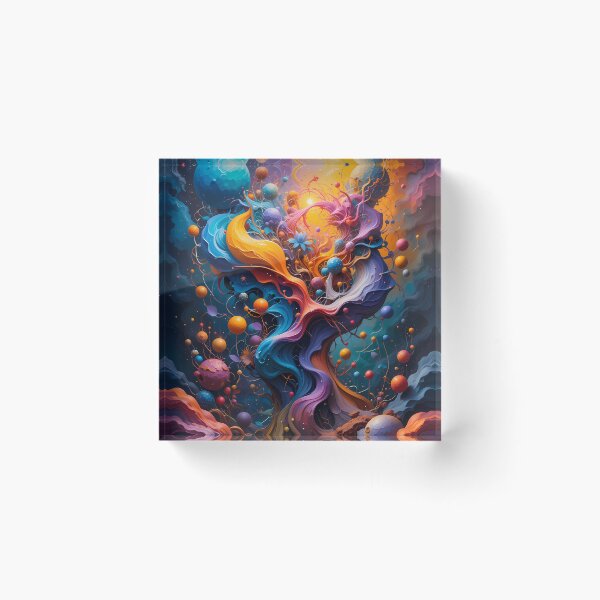 Item preview, Cosmos Abstracts Fantastical Worlds Landscapes Surreal Art Magic designed and sold by ART ATTACK ZONE.
