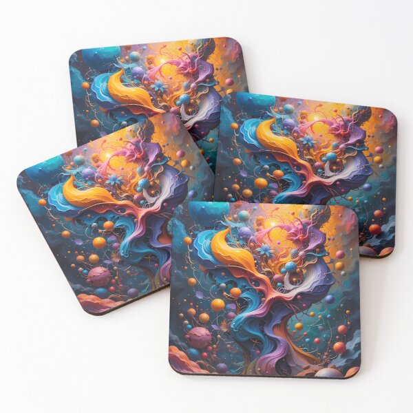 Item preview, Cosmos Abstracts Fantastical Worlds Landscapes Surreal Art Magic designed and sold by ART ATTACK ZONE.