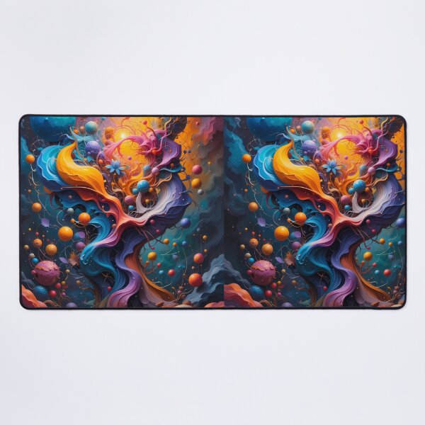 Item preview, Cosmos Abstracts Fantastical Worlds Landscapes Surreal Art Magic designed and sold by ART ATTACK ZONE.