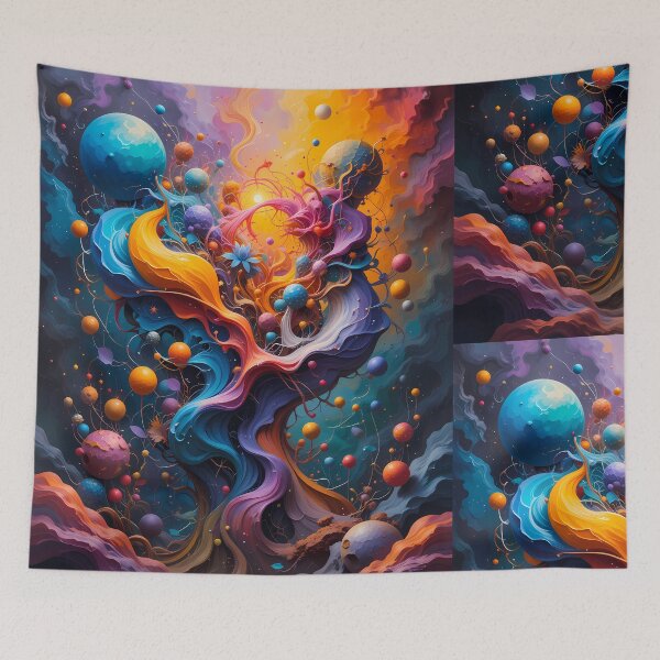 Item preview, Cosmos Abstracts Fantastical Worlds Landscapes Surreal Art Magic designed and sold by ART ATTACK ZONE.