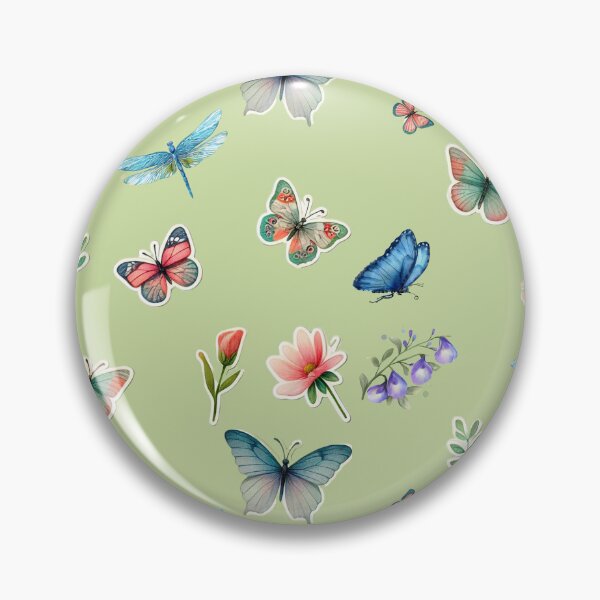 Artikelvorschau, Kopie des Musters „Schmetterlinge und Blumen – Harmonie“ (GROSS FÜR AUFKLEBER/MAGNETE AUSWÄHLEN) entworfen und verkauft von Lunar009.