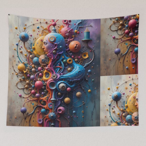 Item preview, AI Abstracts Fantastical Worlds Landscapes Surreal Art Magic designed and sold by ART ATTACK ZONE.