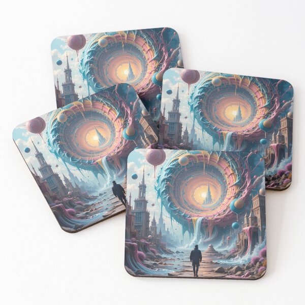 Item preview, Men Abstracts Fantastical Worlds Landscapes Surreal Art Magic designed and sold by ART ATTACK ZONE.