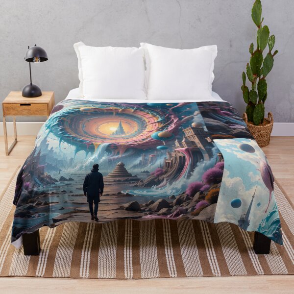 Item preview, Men Abstracts Fantastical Worlds Landscapes Surreal Art Magic designed and sold by ART ATTACK ZONE.