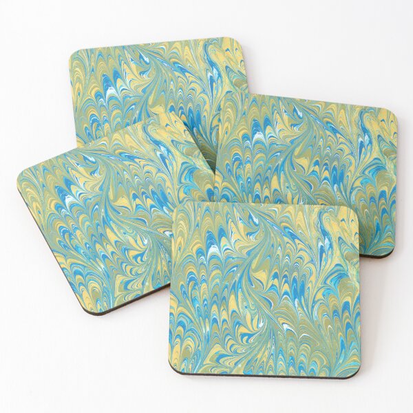 Item preview, Golden Horizon Florentine Marbled Paper Design designed and sold by TRVLR Designs.