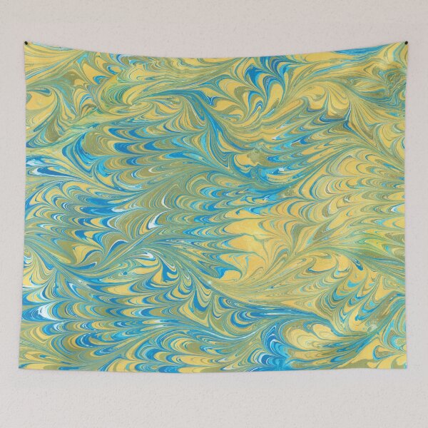 Item preview, Golden Horizon Florentine Marbled Paper Design designed and sold by TRVLR Designs.
