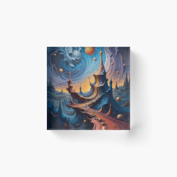 Item preview, Path Abstracts Fantastical Worlds Landscapes Surreal Art Magic designed and sold by ART ATTACK ZONE.